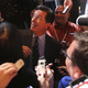 Stephen Colbert answers reporters' questions following his session at the Television Critics Association press tour